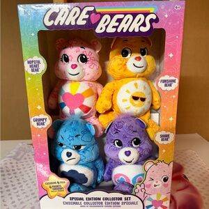 Care Bears Plush Toy Set - Pink, Orange, Blue, Purple